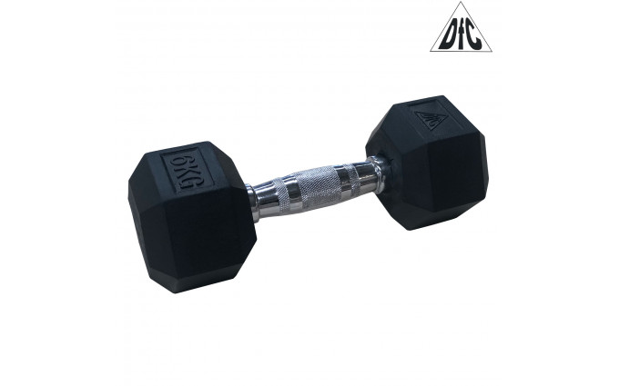 Гантели DFC гексагональные обрезиненные 6 кг. (пара) DB001-6 Гантели DFC гексагональные обрезиненные 6 кг. (пара) DB001-6