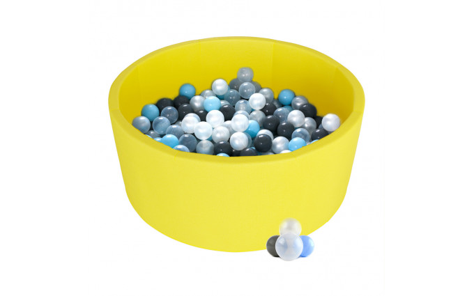 Детский сухой бассейн Kampfer Pretty Bubble (Желтый + 200 шаров голубой/серый/жемчужный/прозрачный) Детский сухой бассейн Kampfer Pretty Bubble (Желтый + 200 шаров голубой/серый/жемчужный/прозрачный)